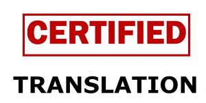 Certified translation services